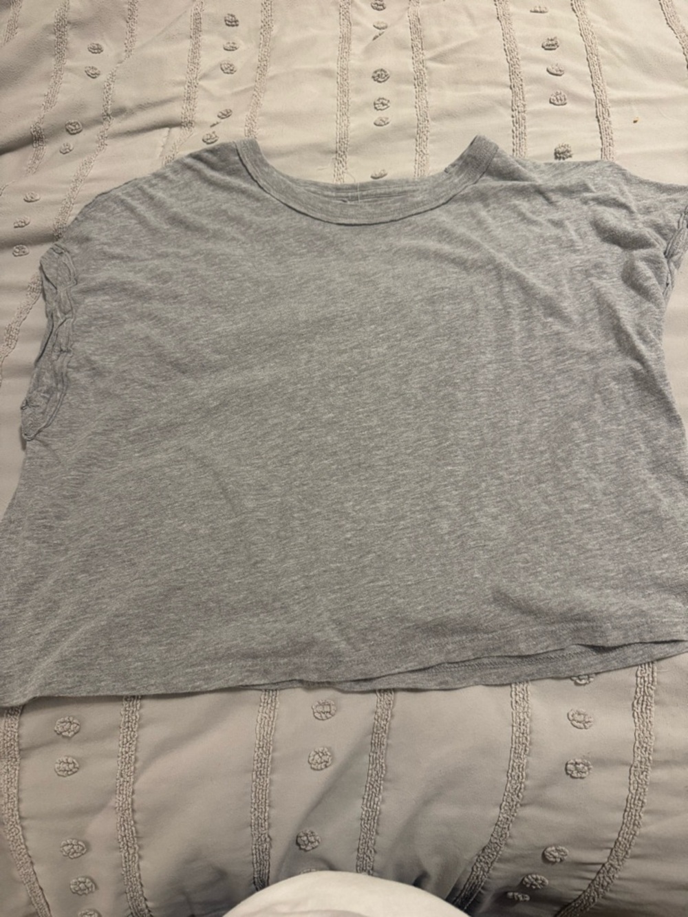 We The Free Heather Gray Cropped Tee